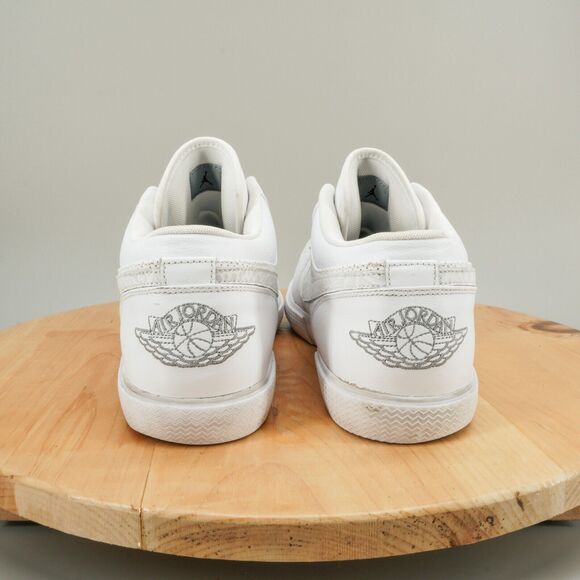 Nike Air Jordan Retro V.1 Men's Size 14 Shoes White Stealth Leather Sneakers - Picture 4 of 9